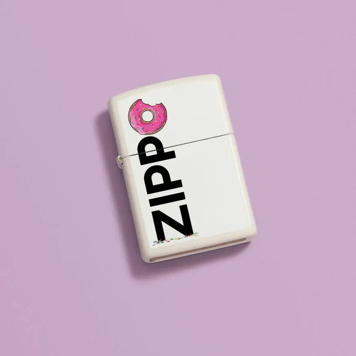 Frosted Doughnut Zippo Motiv - Game-On.no