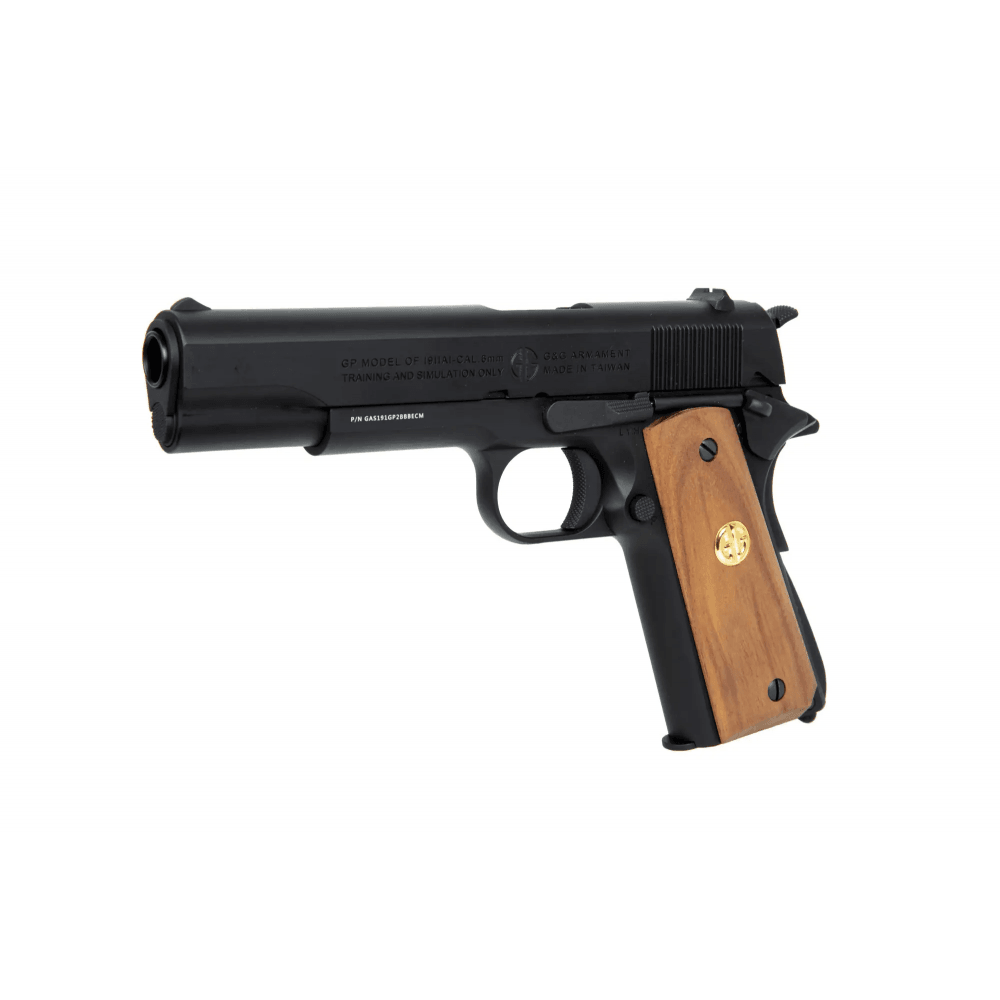 G&G GPM1911 GP2 Airsoftpistol med Blowback - Metall & Tre - gameon.eu