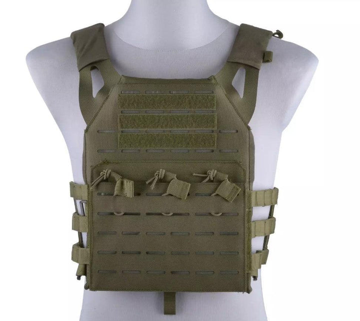 GFC - Jump-type Laser Cut Plate Carrier - Oliven med Plater inkl - gameon.eu