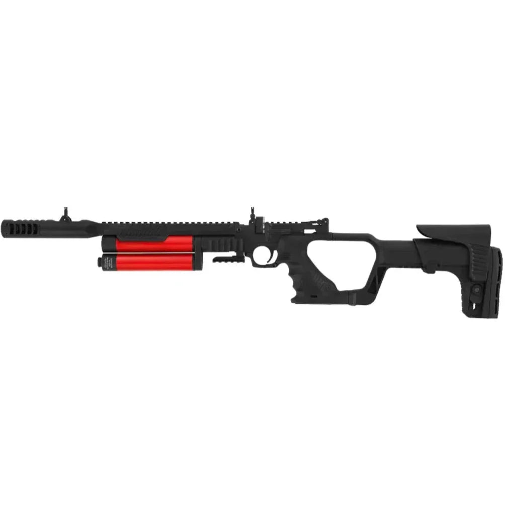 Hatsan Jet 3 Black PCP Airgun - Pistolet à air comprimé 4,5 mm avec flacon