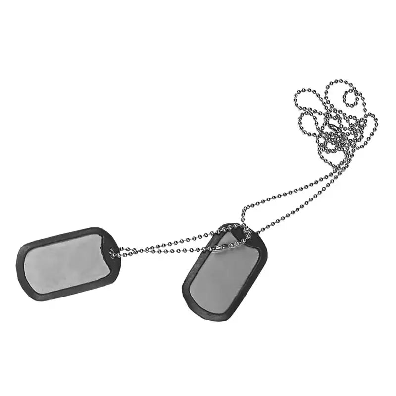 Helikon Tex - Dog Tag i Rustfritt Stål - Graverbar ID-Brikke med Kjede - Game-On.no