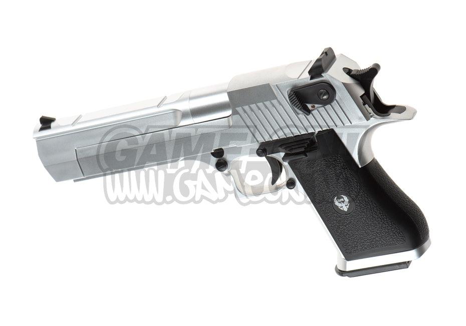 HFC - Deagle .50 Gassdrevet Softgun Pistol med Blowback - Sølv - gameon.eu