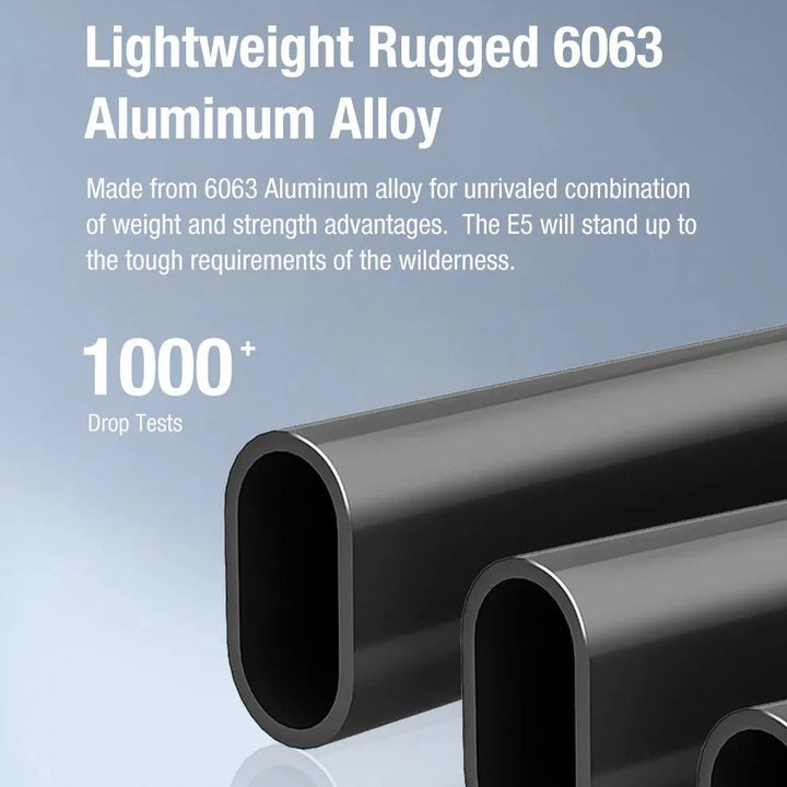 Klarus - E5 Svart - Oppladbar Tur og Lommelykt - 470 Lumen - Game-On.no