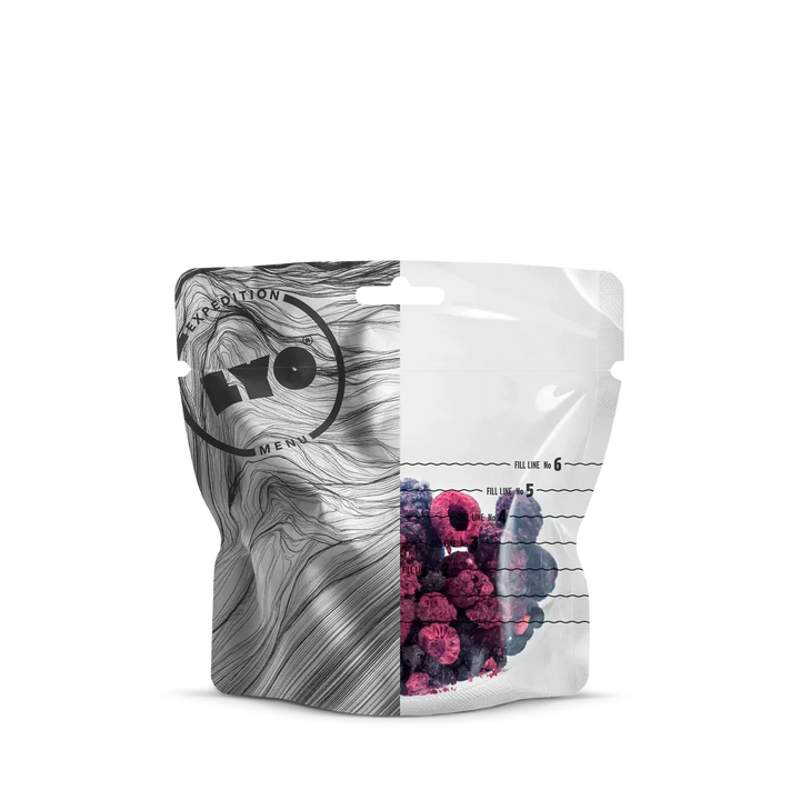 LYOFOOD Wild Berry Mix – Frysetørkede bringebær, blåbær og bjørnebær - Game-On.no