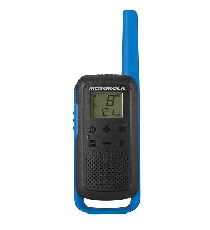 Motorola T62 Talkabout Walkie Talkie - Blå - Game-On.no