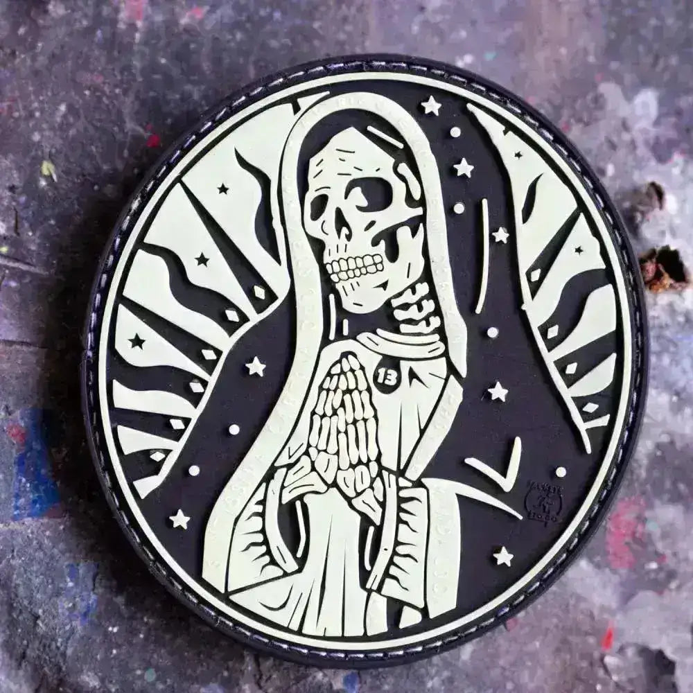 Patch - Santa Muerte Rubber - Selvlysende - Game-On.no