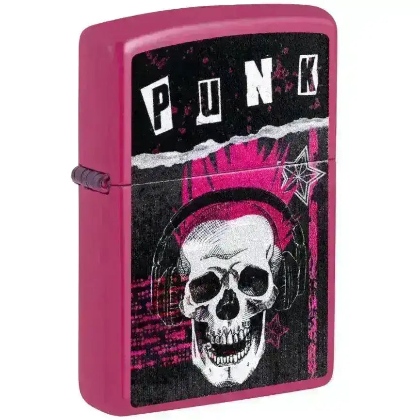 Punk Skull Design - Lighter - Game-On.no