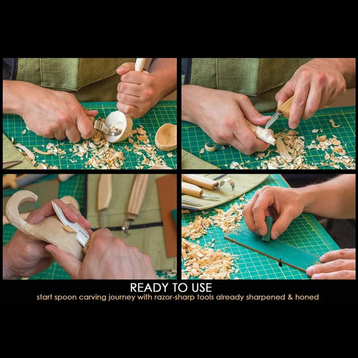 S13 Treskjæresett med Etui - Skjekniv - Game-On.no