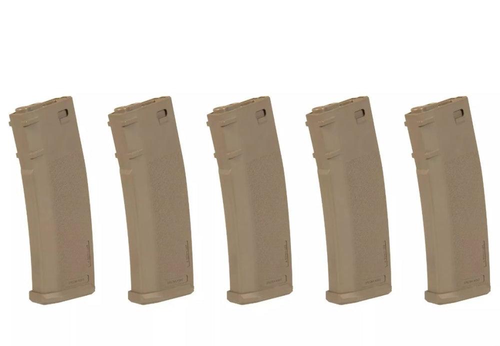 SA - M4/M16 - 5pakk - 380skudds Hi-Cap Magasin - Tan - gameon.eu