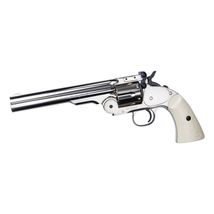 Schofield 6`- Revolver pour armes aériennes - Plomb de 4,5 mm - Argent