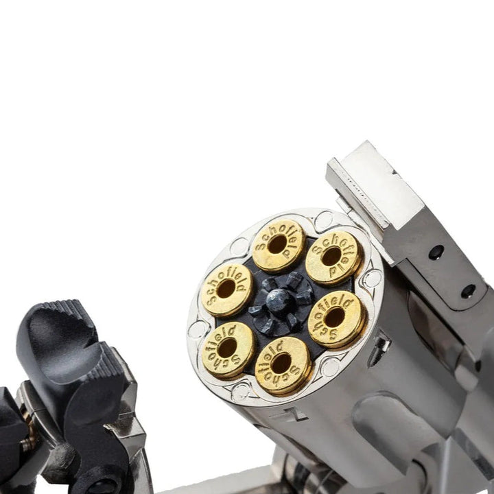 Schofield 6`- Revolver pour armes aériennes - Plomb de 4,5 mm - Argent