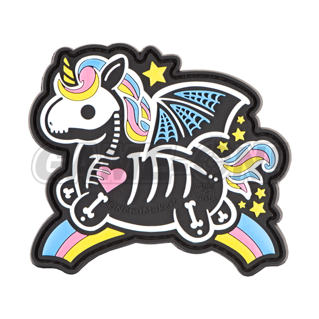 Skeleton Unicorn Patch - Rainbow - gameon.eu