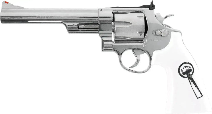 Smith & Wesson 629 “Trust Me” – 4.5mm BB CO₂ Revolver, Nikkel - Game-On.no