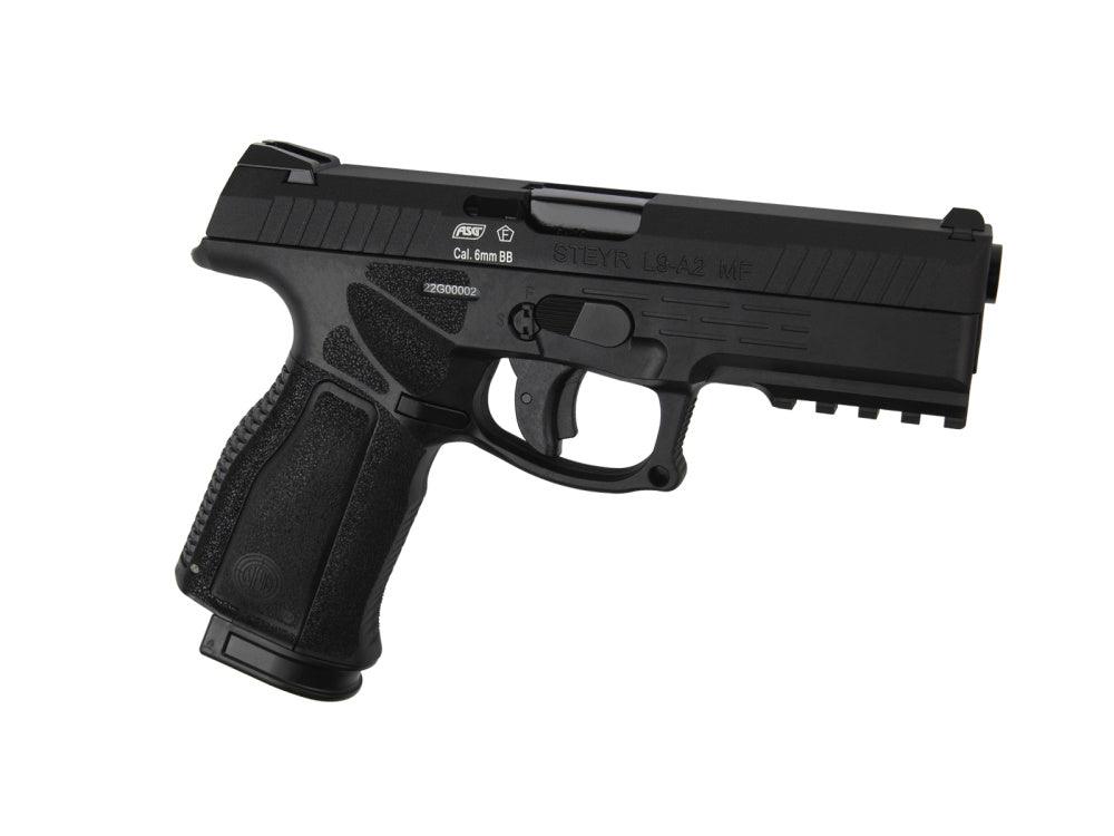 Steyr L9A2 Co2 Drevet Softgunpistol med Blowback - Svart - gameon.eu