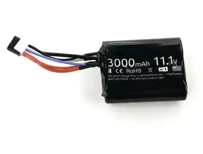 Titan 11.1v 3000mAh Li-Ion Batteri Brick - T-Plug/Deans - Game-On.no