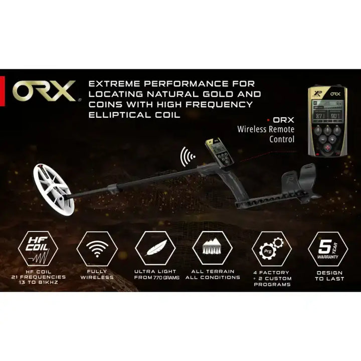 XP - ORX 22HF Metalldetektor - Lett, Trådløs og Presis - Game-On.no