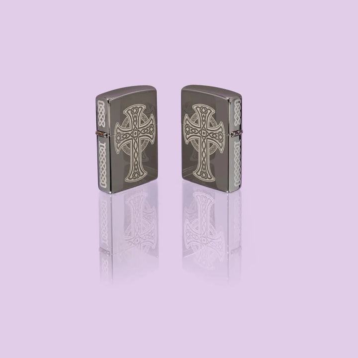 Zippo Lighter - Celtic Cross Design - Game-On.no