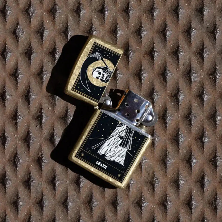 Zippo Lighter - Death Card Design - Game-On.no