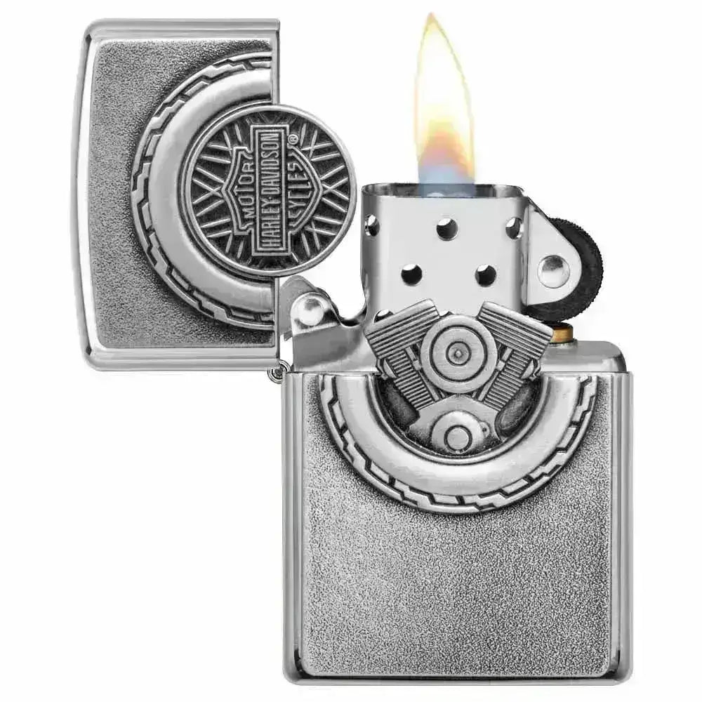Zippo Lighter - Harley-Davidson® Silver - Game-On.no