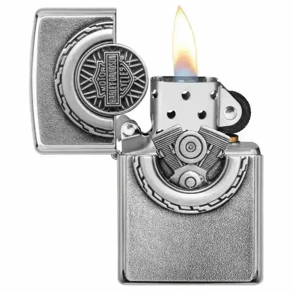 Zippo Lighter - Harley-Davidson® Silver - Game-On.no
