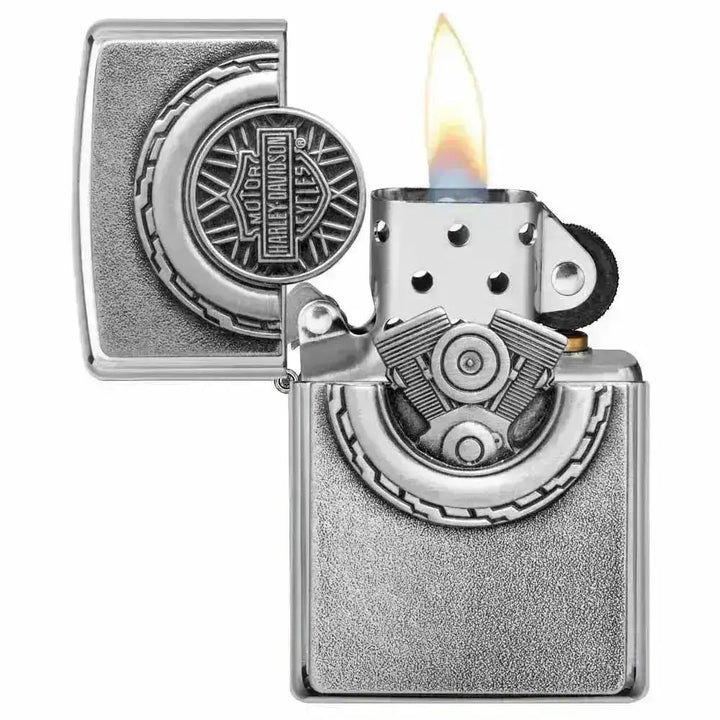 Zippo Lighter - Harley-Davidson® Silver - Game-On.no