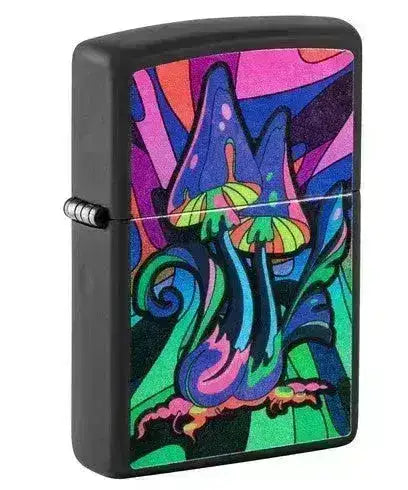 Zippo Lighter - Magic Mushrooms Neon Motiv - Game-On.no