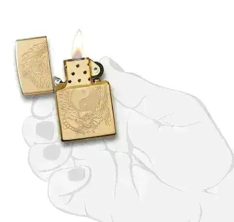 Zippo Lighter - Yin & Yang Drage og Tiger - Game-On.no
