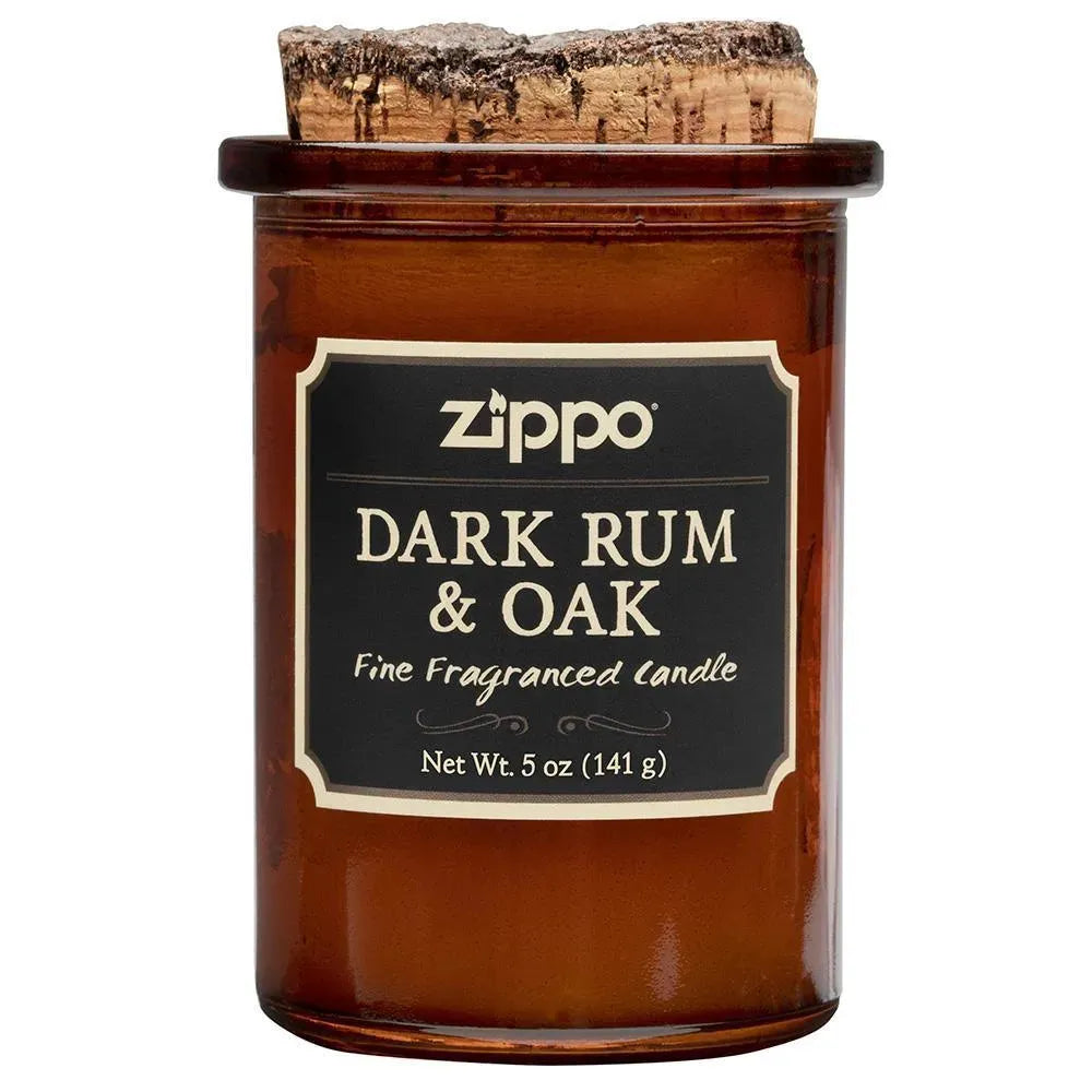 Zippo - Spirit Candle Duftlys - Dark Rum & Oak - Game-On.no